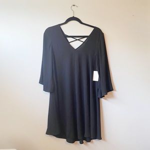 NEW Leith Black Shift Dress Tunic Size XS From Nordstrom